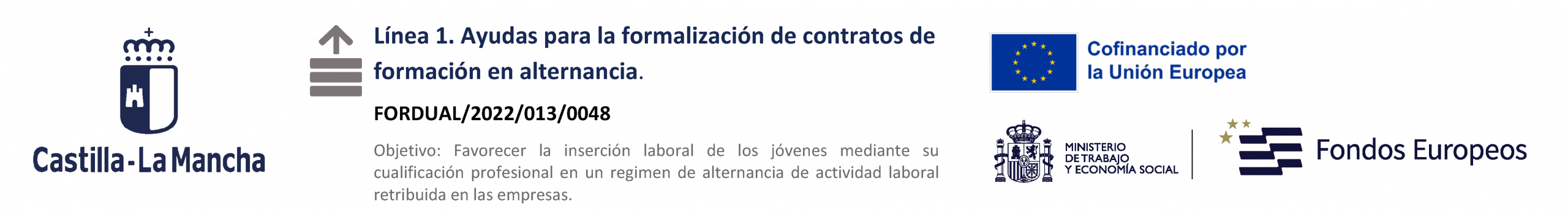 Linea 1. Ayudas para la formalización de contratos de formación en alternancia.
